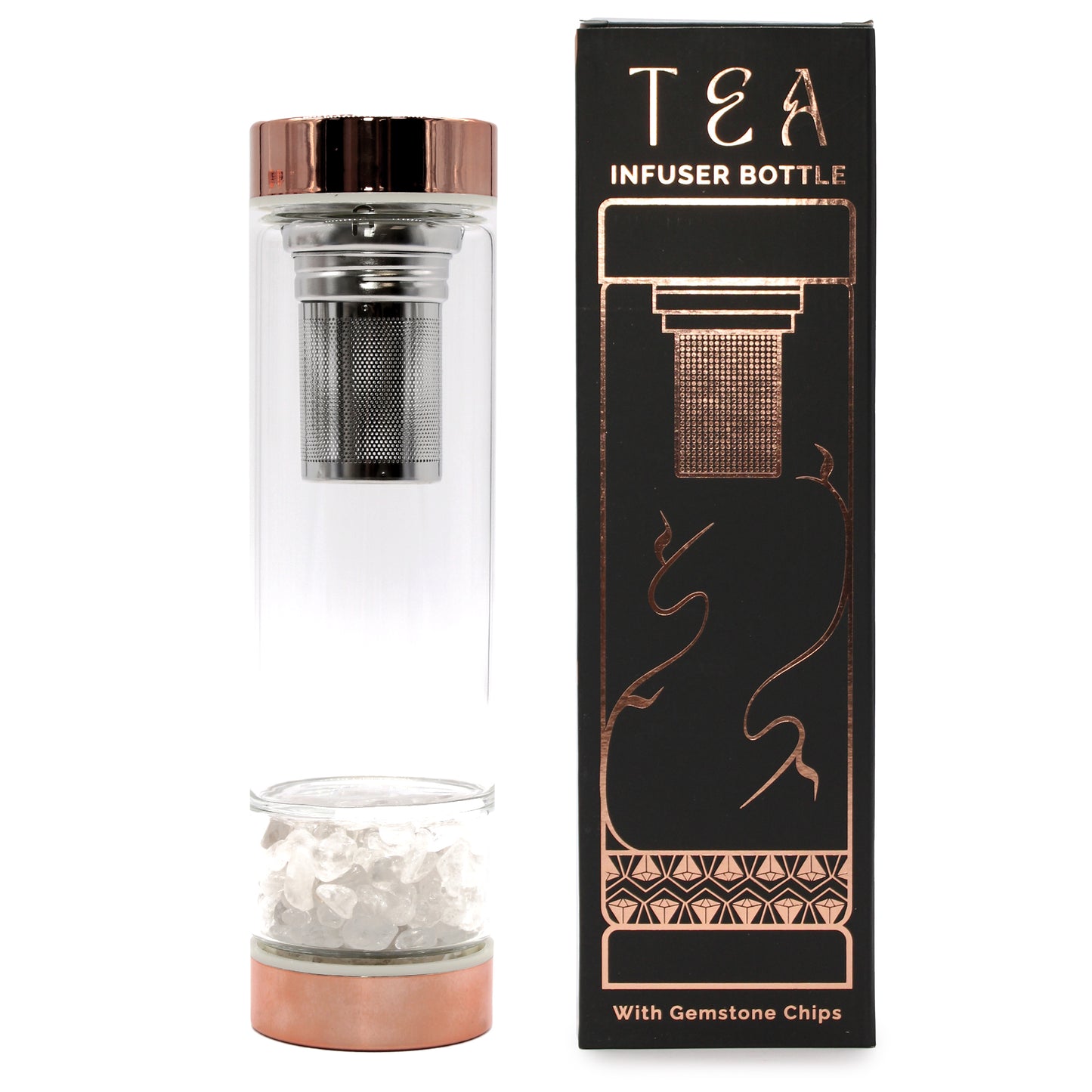 Crystal Tea Infuser Bottle - Satin & Sox