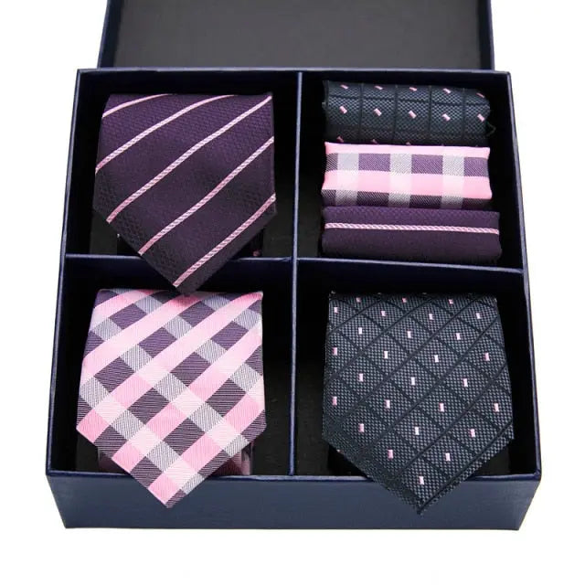 Rika - Men's Tie Gift Box 100% Silk - Satin & Sox