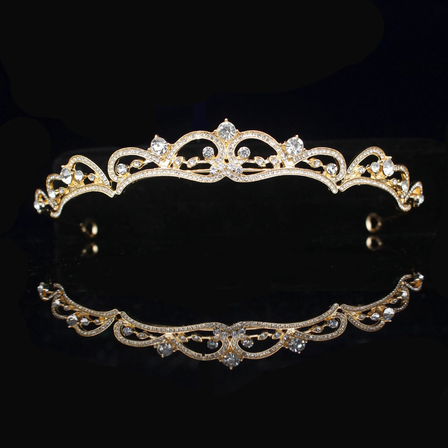 Bridal Tiara with rhinestone crystals - Satin & Sox