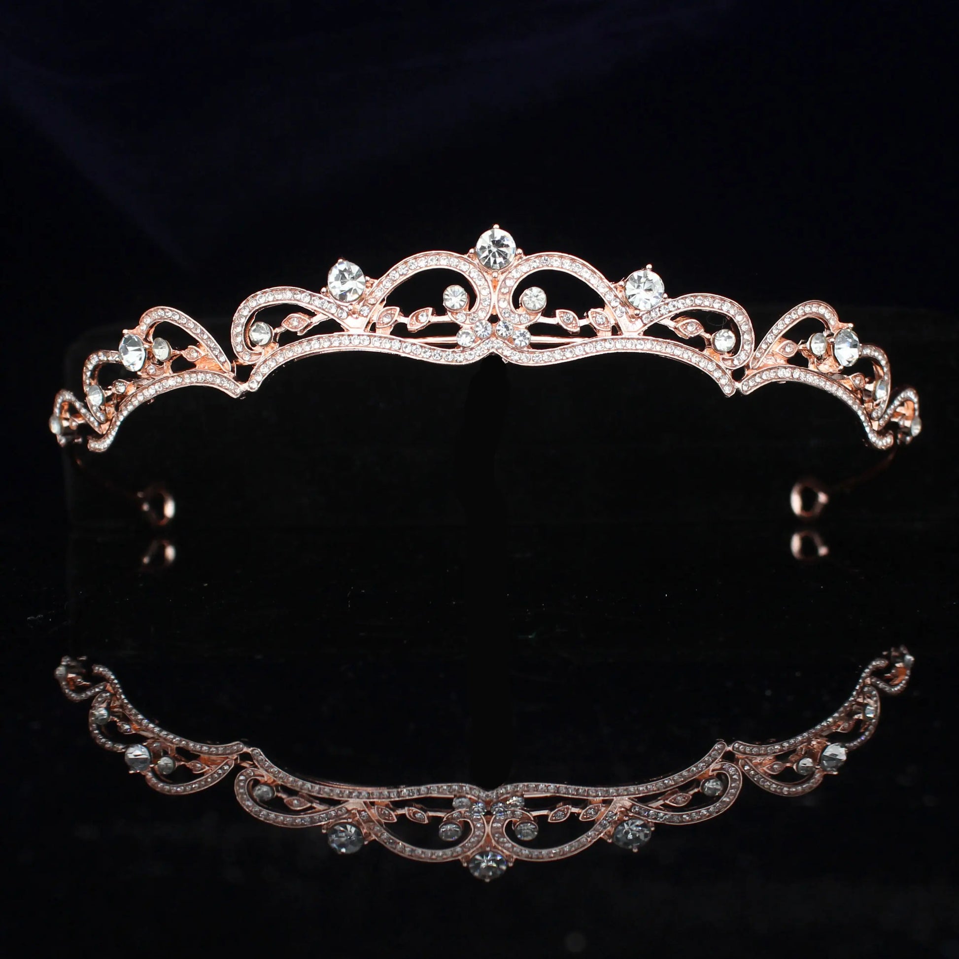 Bridal Tiara with rhinestone crystals - Image #31