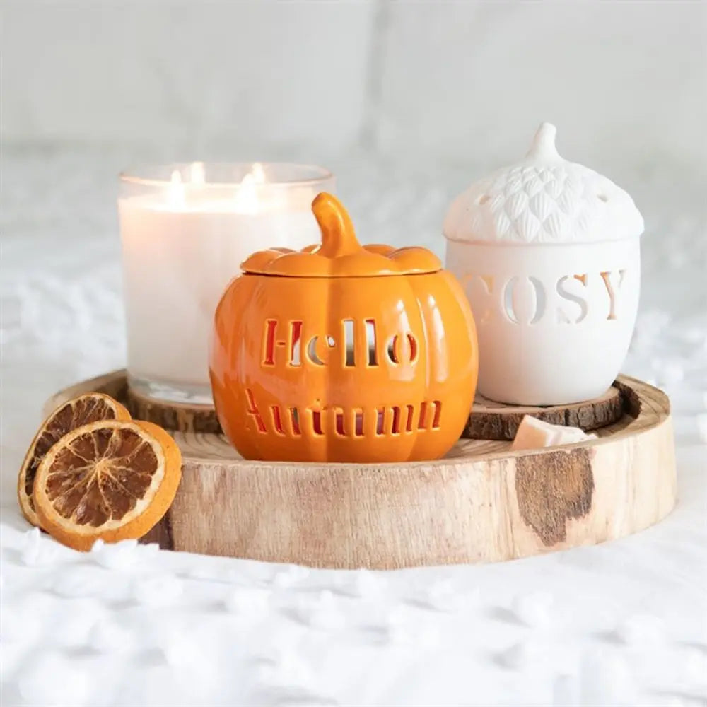 Hello Autumn Pumpkin Oil Burner - Satin & Sox