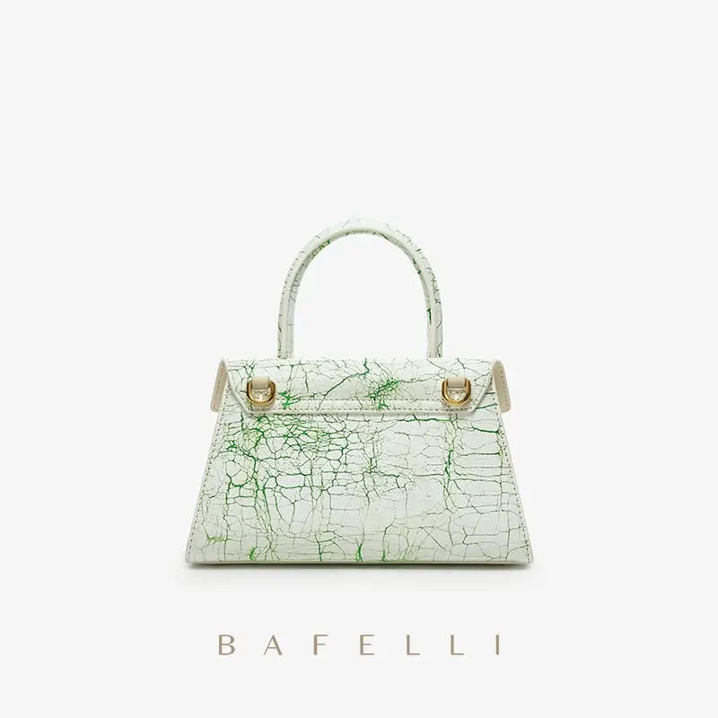 Bafelli Small White Clutch - Satin & Sox