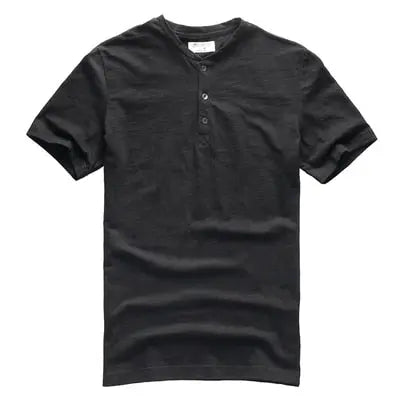 Organic cotton short sleeved button collar t-shirt - Satin & Sox