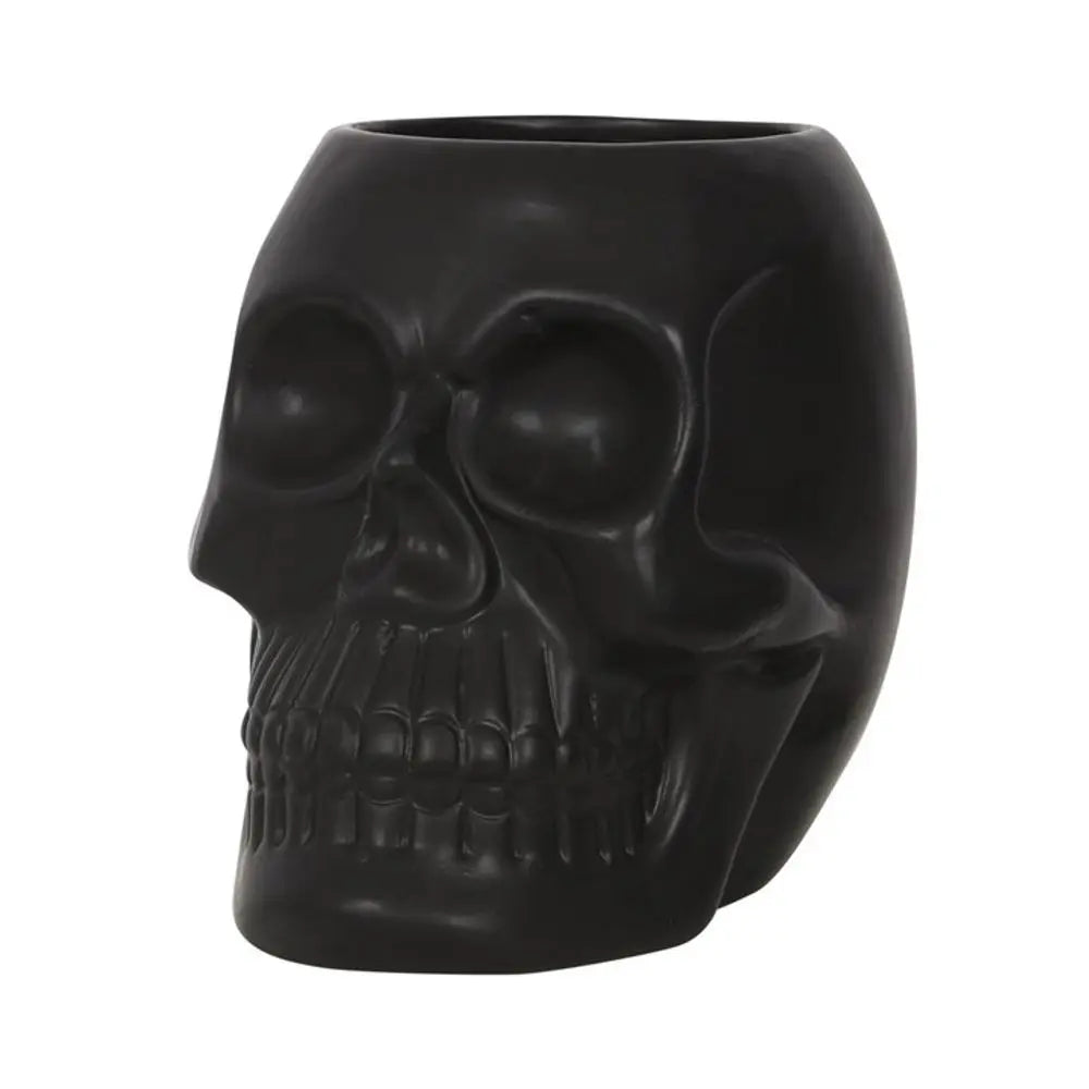 Black Skull Plant Pot - Satin & Sox