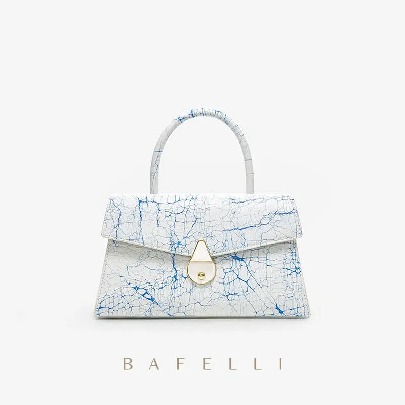 Bafelli Small White Clutch - Satin & Sox