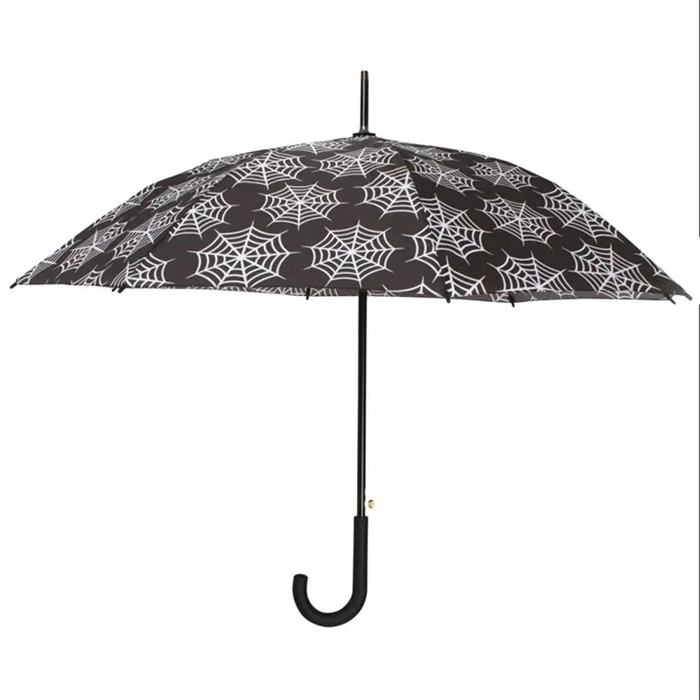 All Over Print Spiderweb Umbrella - Satin & Sox