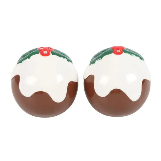 Christmas Pudding Salt and Pepper Shakers - Satin & Sox