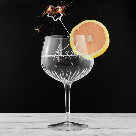 Personalised Crystal Gin Goblet