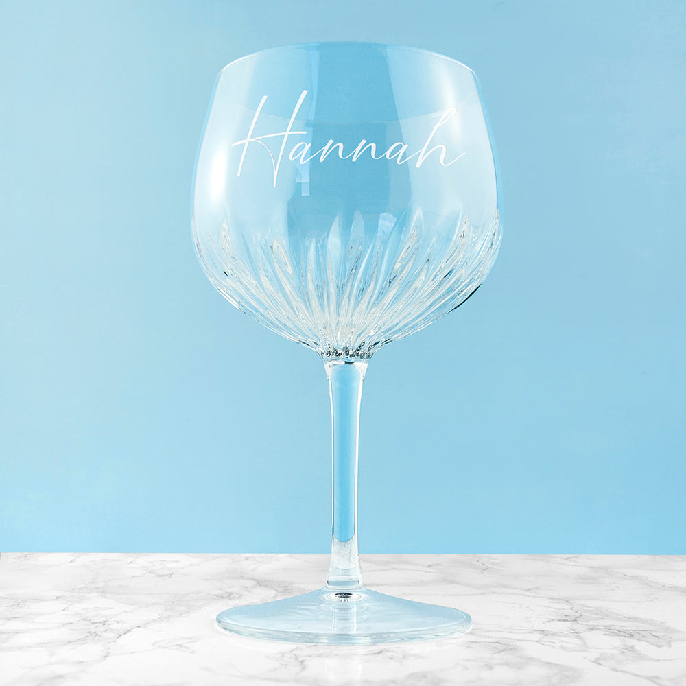 Personalised Crystal Gin Goblet