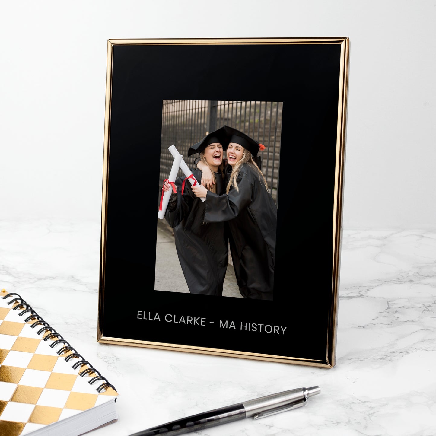 Personalised Graduation Photo Frame - Satin & Sox