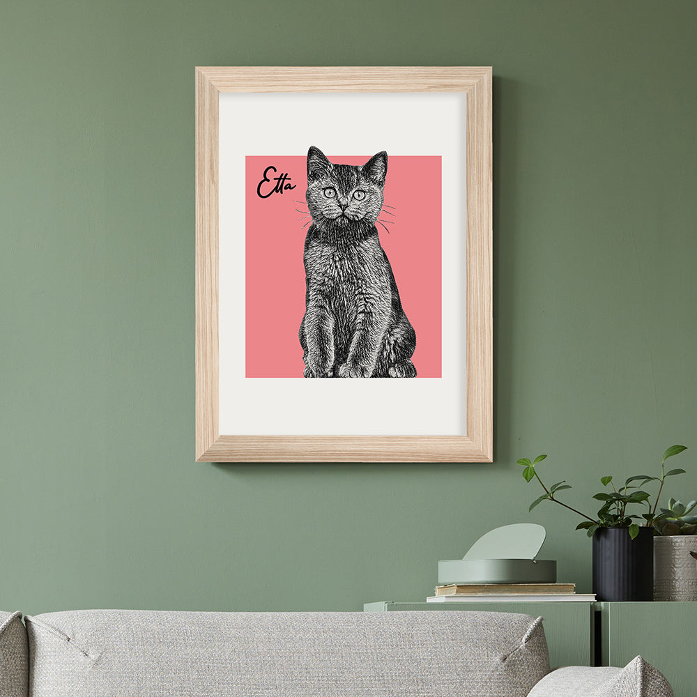 Pet Portrait Personalised Sketch