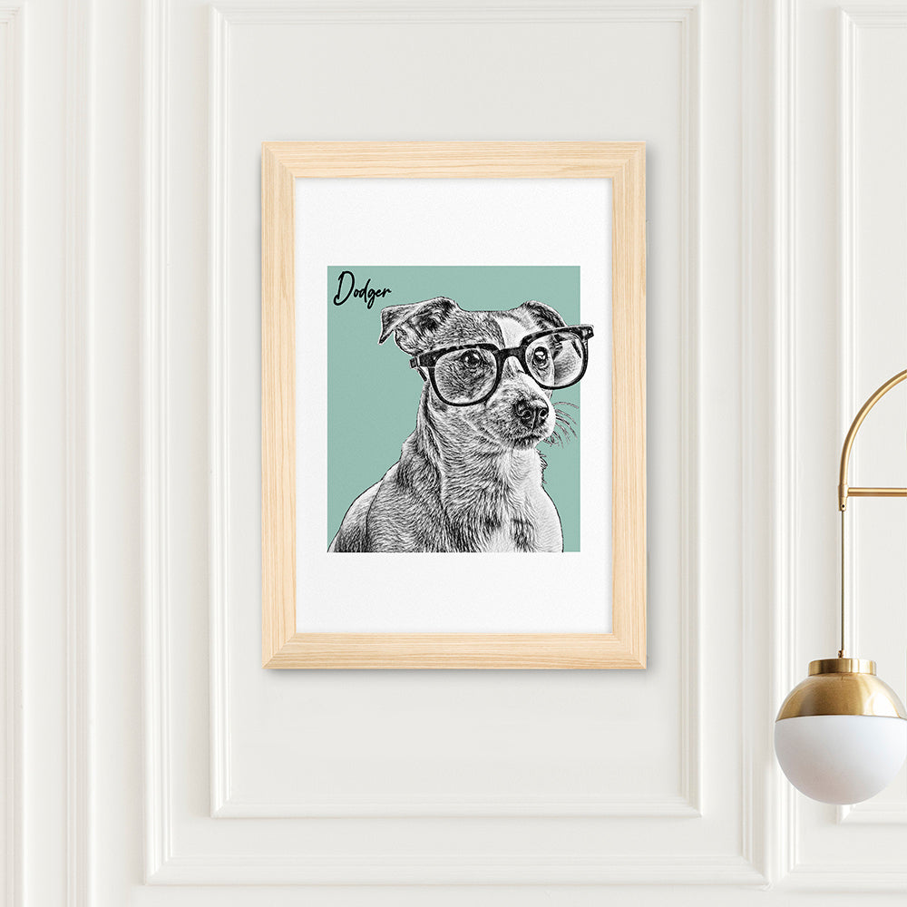 Pet Portrait Personalised Sketch