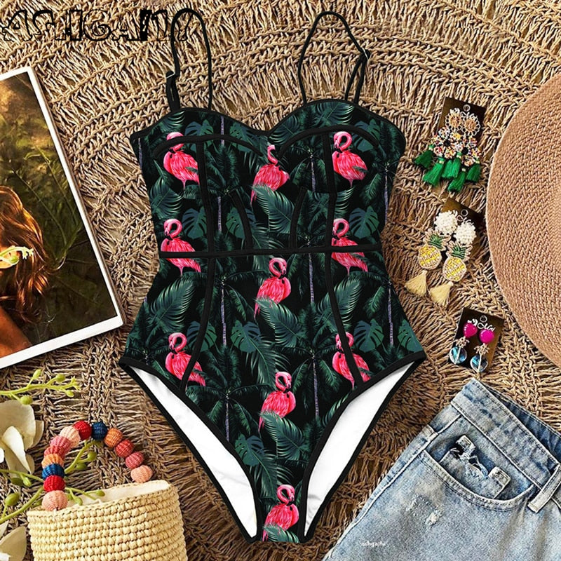 Floral One Piece Swimsuit