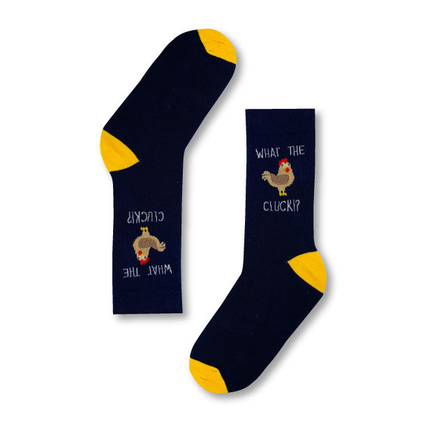 Urban Eccentrics Adult Novelty What The Cluck Socks - Satin & Sox