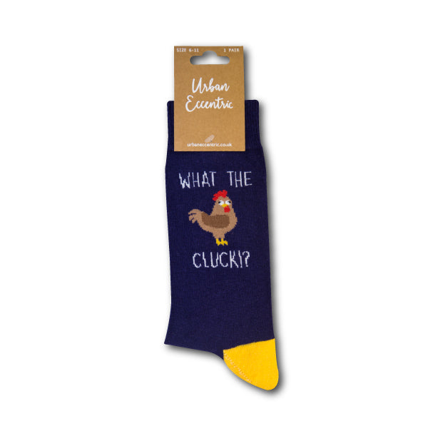 Urban Eccentrics Adult Novelty What The Cluck Socks - Satin & Sox