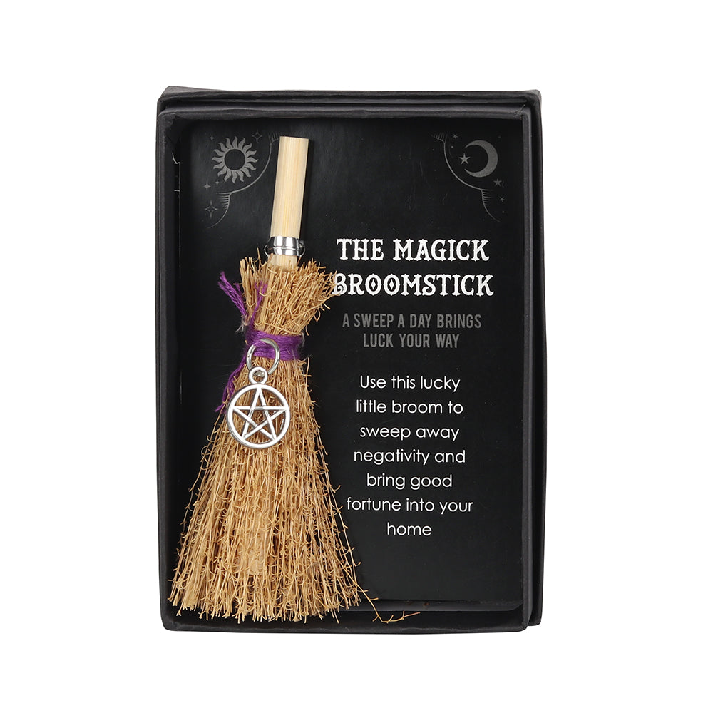 Pentagram Magic Broomstick Charm Gift For the Perfect Halloween Witch - Satin & Sox