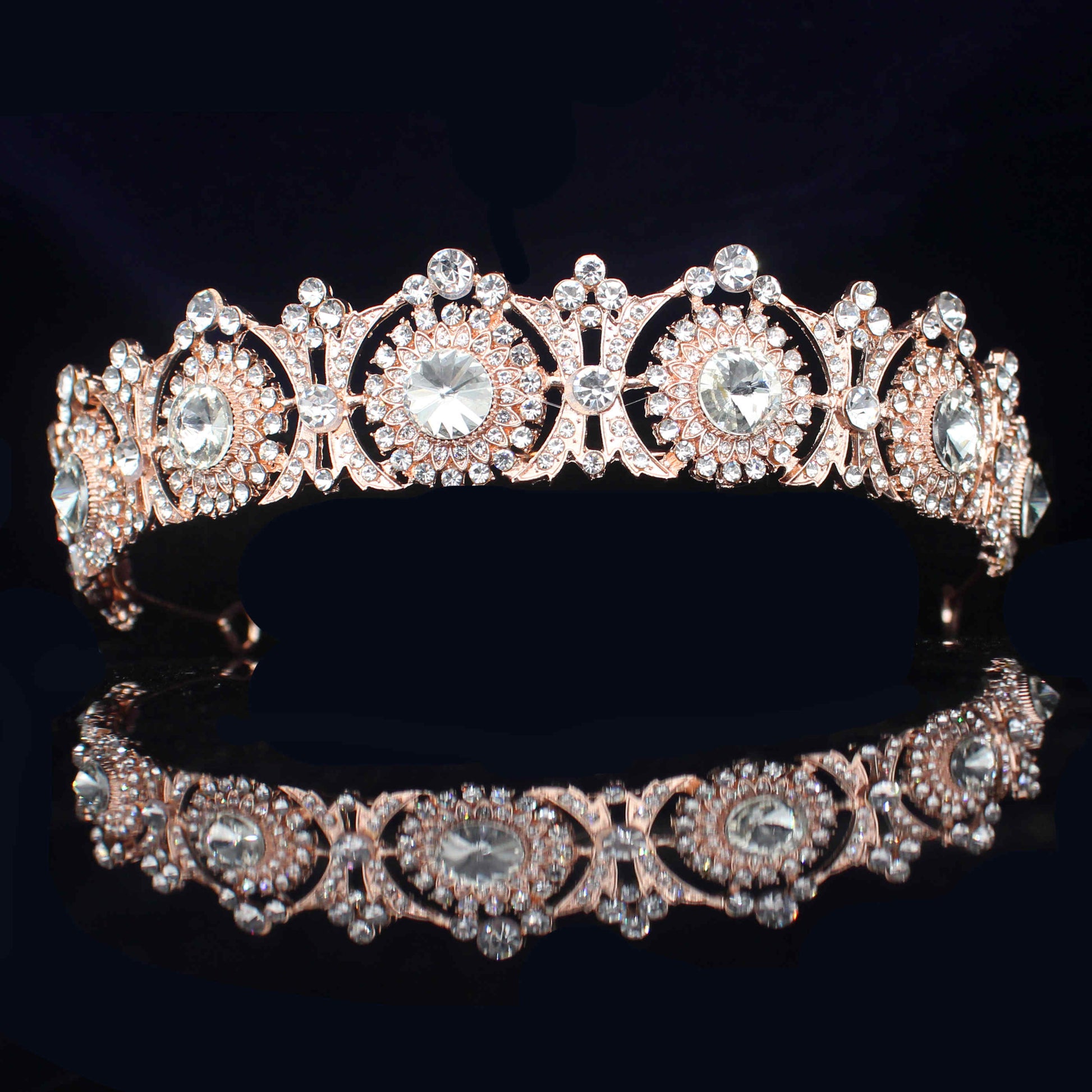 Bridal Tiara with rhinestone crystals - Satin & Sox