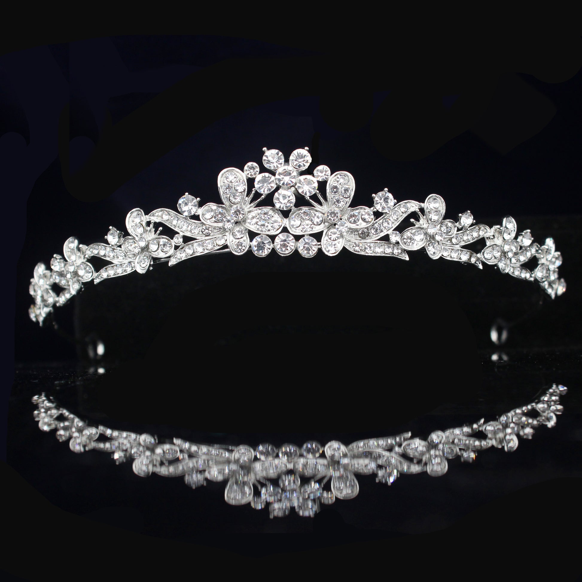 Bridal Tiara with rhinestone crystals - Satin & Sox