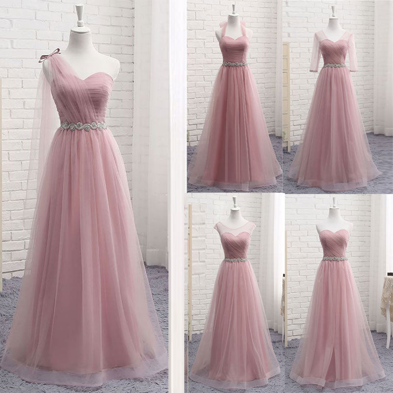 Chiffon Belted Bridesmaid Dress - Made to Order - Satin & Sox