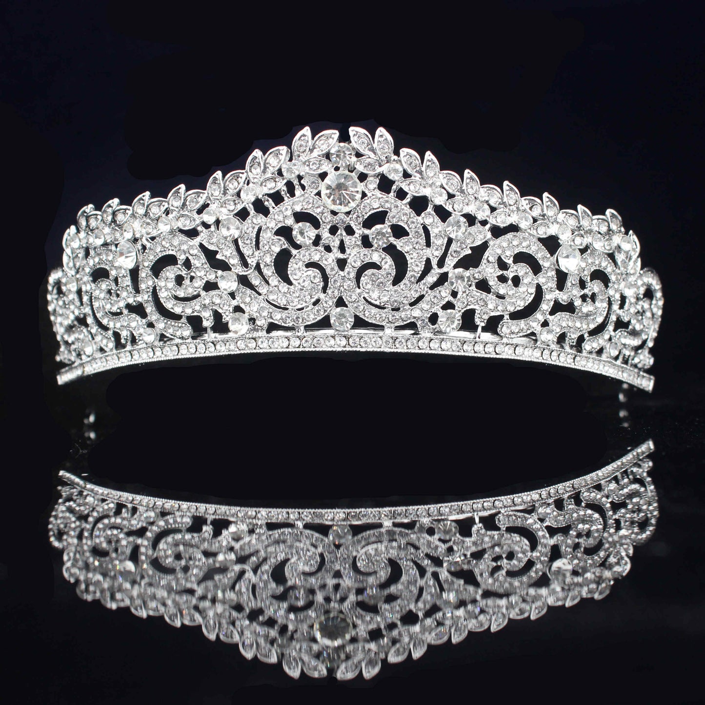 Bridal Tiara with rhinestone crystals - Satin & Sox