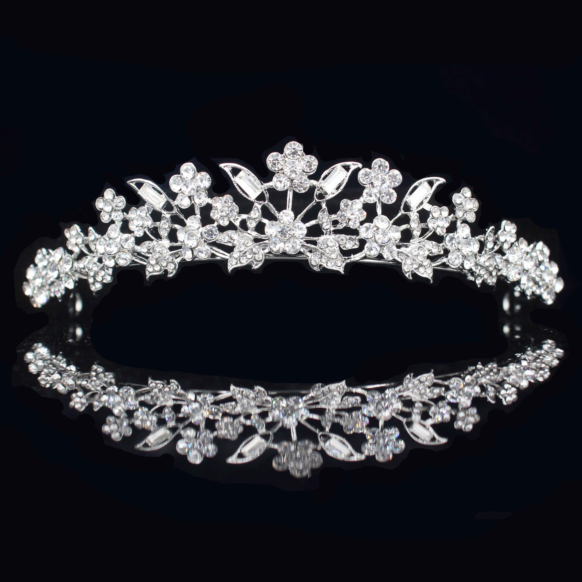 Bridal Tiara with rhinestone crystals - Satin & Sox