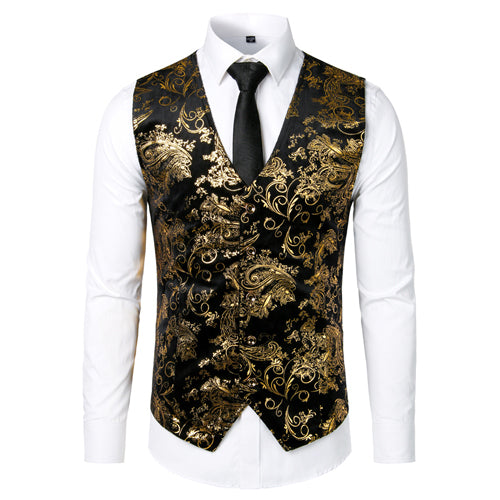 Steampunk Style Satin Waistcoat for Men