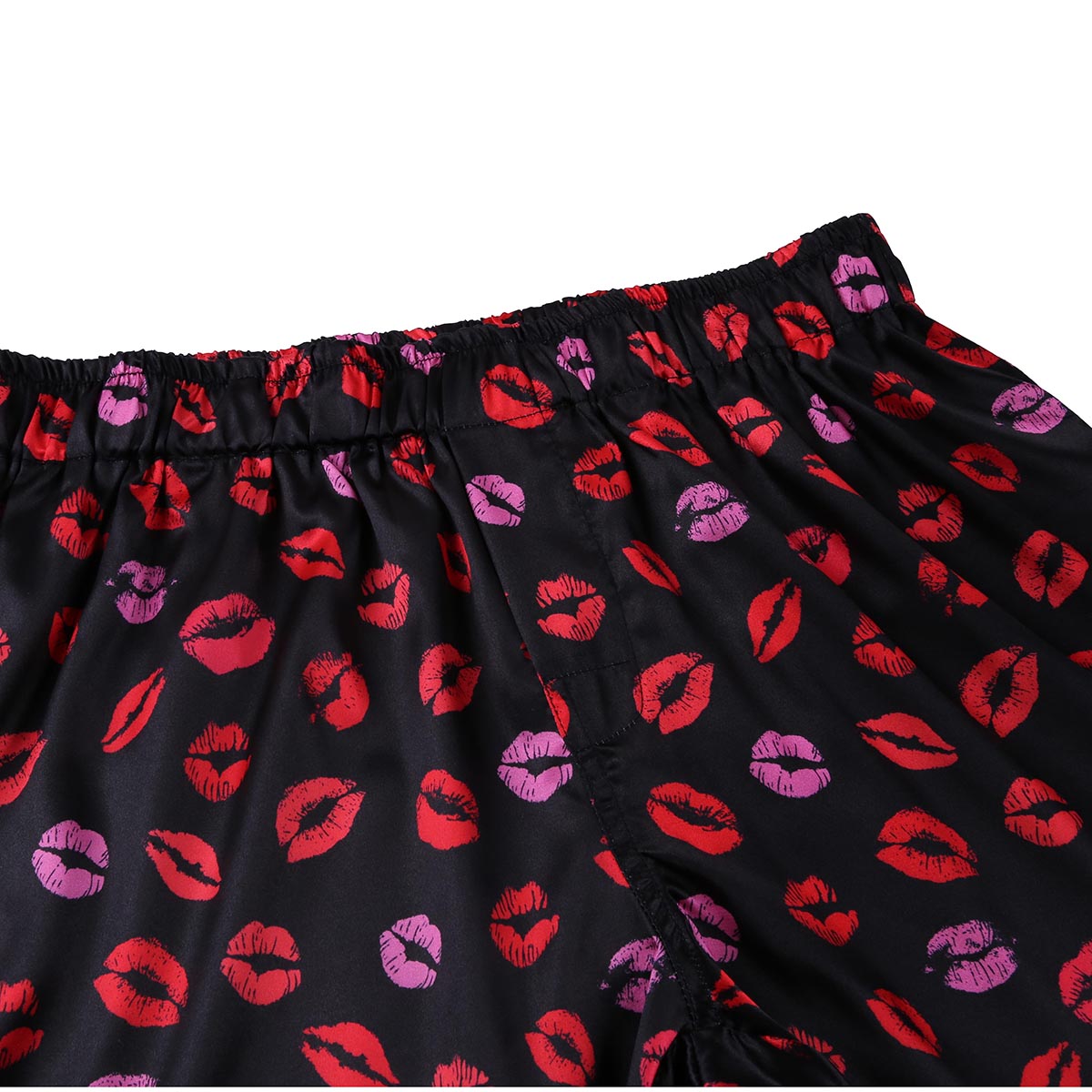 Kisses Satin Boxer Shorts